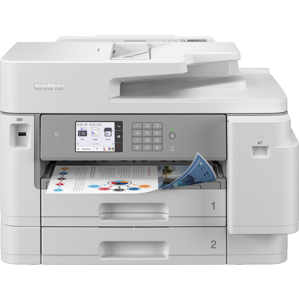 Brother mfc-j5955dw all-in-one inkjetprinter met faxfunctie (grijs, scannen, kopiëren, faxen, lan, wi-fi)