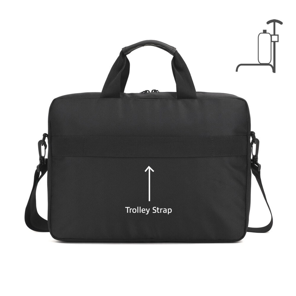 Act connectivity suburb schoudertas voor laptops tot 15,6 laptoptas (zwart)