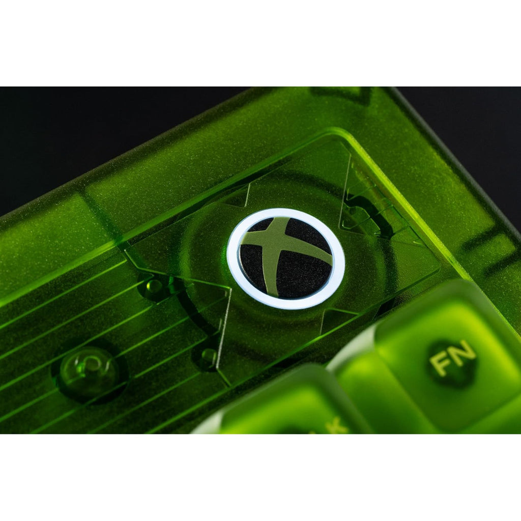 8bitdo retro 87 mechanical keyboard - xbox edition (groen, us lay-out (qwerty), kailh box jellyfish x, 80% (tkl), abs keycaps, bluetooth 5.0, wireless 2.4g, usb)