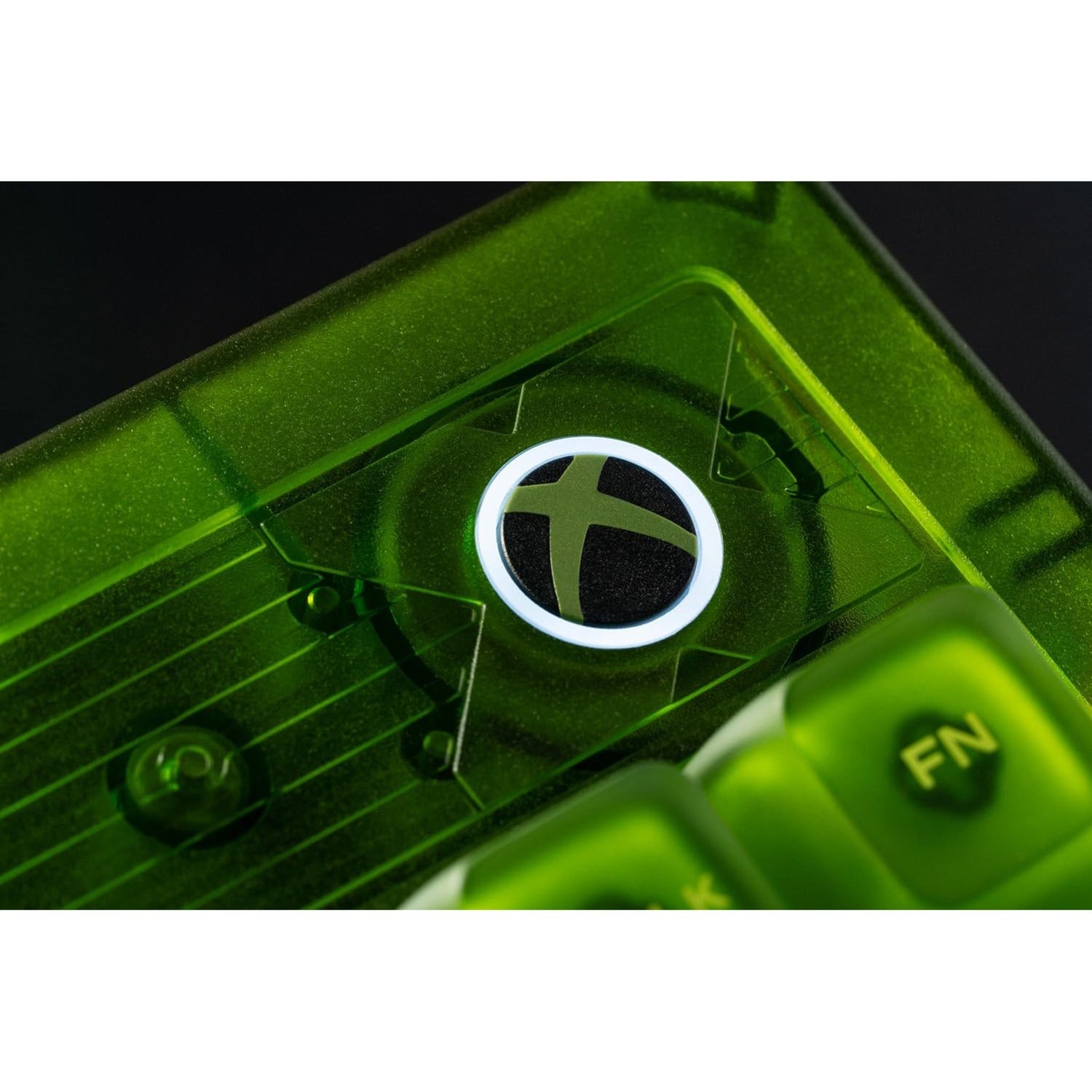 8bitdo retro 87 mechanical keyboard - xbox edition (groen, us lay-out (qwerty), kailh box jellyfish x, 80% (tkl), abs keycaps, bluetooth 5.0, wireless 2.4g, usb)