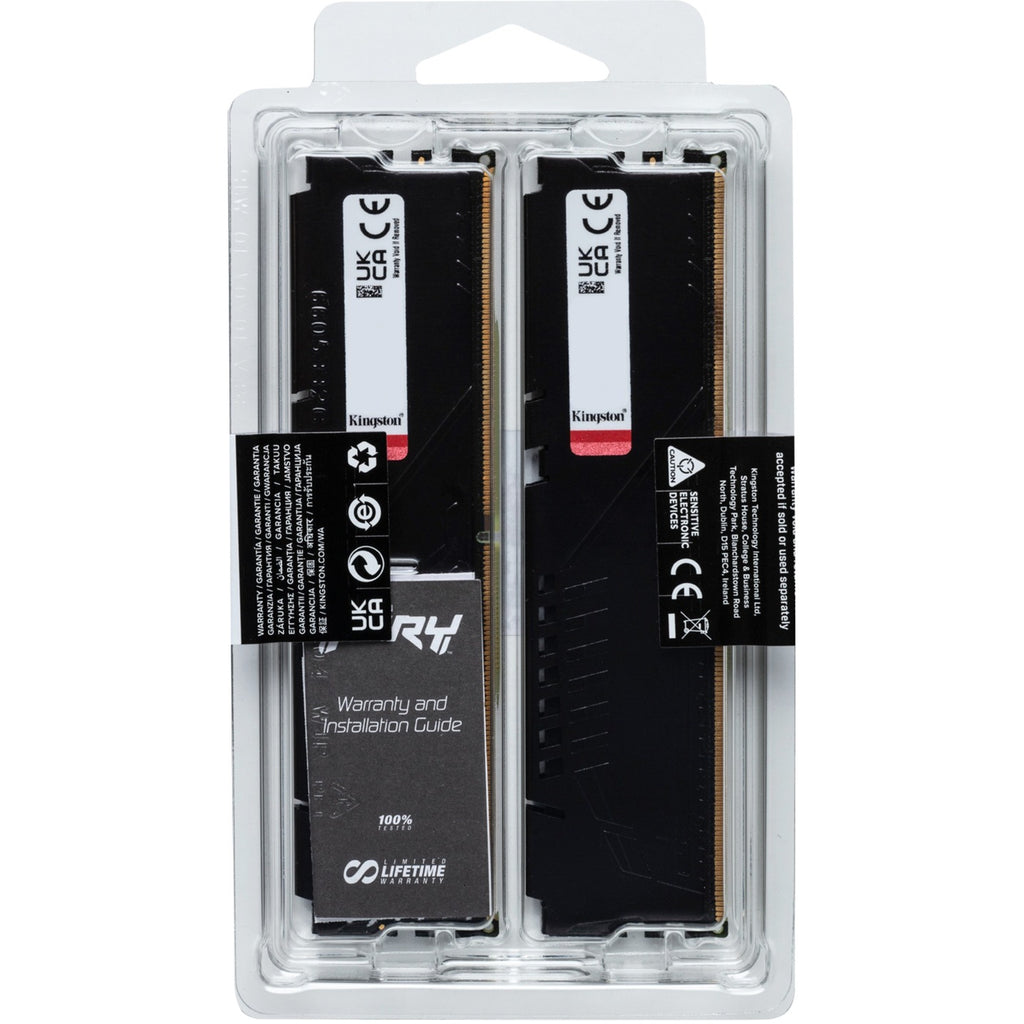 Kingston fury beast 32 gb ddr5-5600 (2x 16 gb) werkgeheugen (zwart, kf556c36bbek2-32, xmp 3.0, expo)