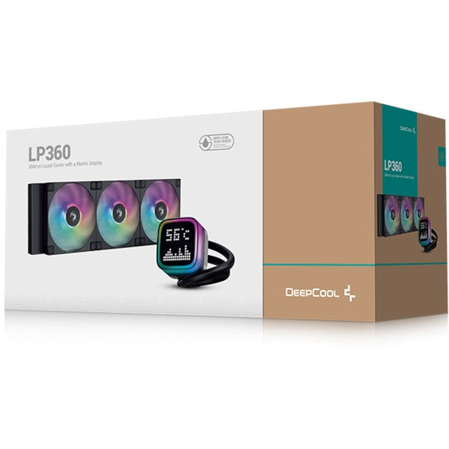 Deepcool lp360 waterkoeling (zwart, 4-pins pwm fan-connector)