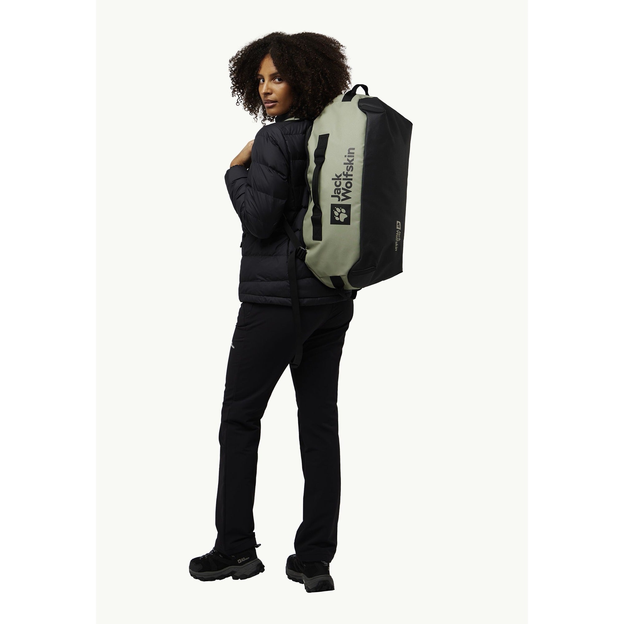 Jack wolfskin all-in duffle 35 rugzak (lichtgroen, 35 liter)