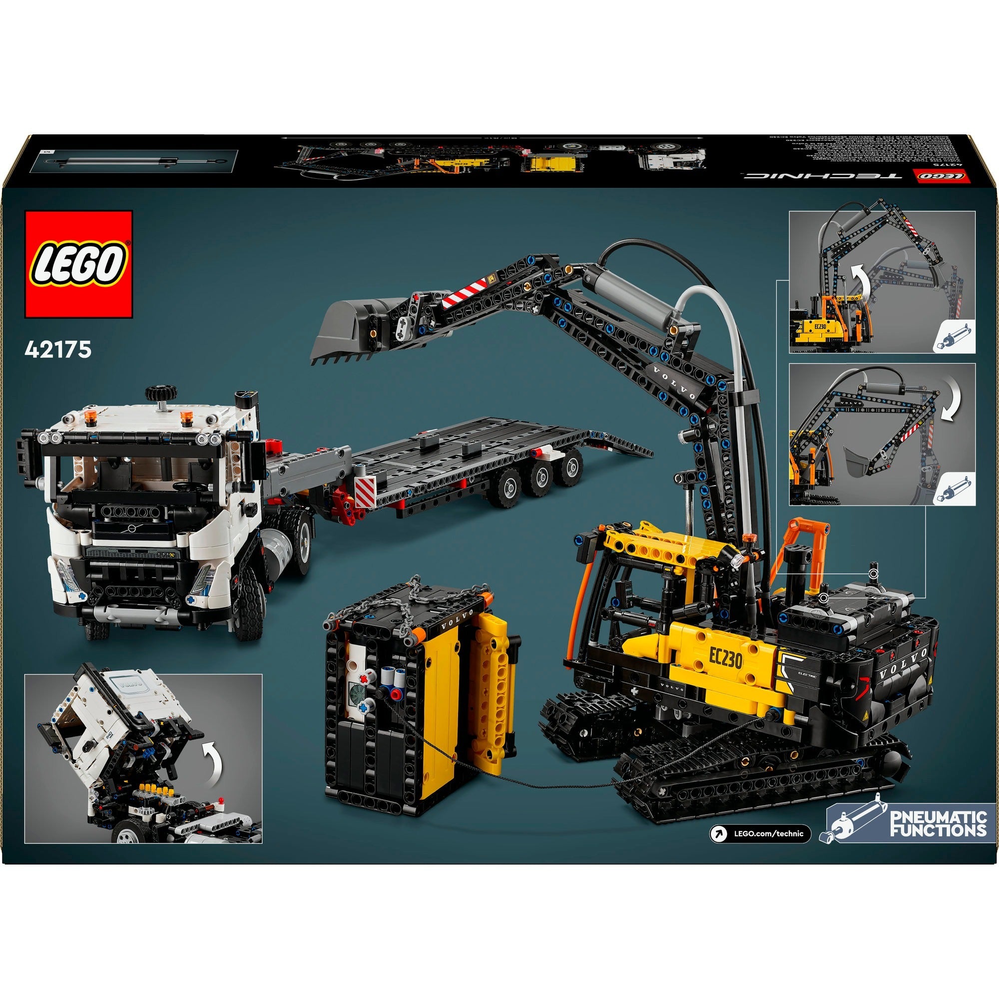 Lego technic 42175 volvo fmx truck ec230 elektrische graafmachine