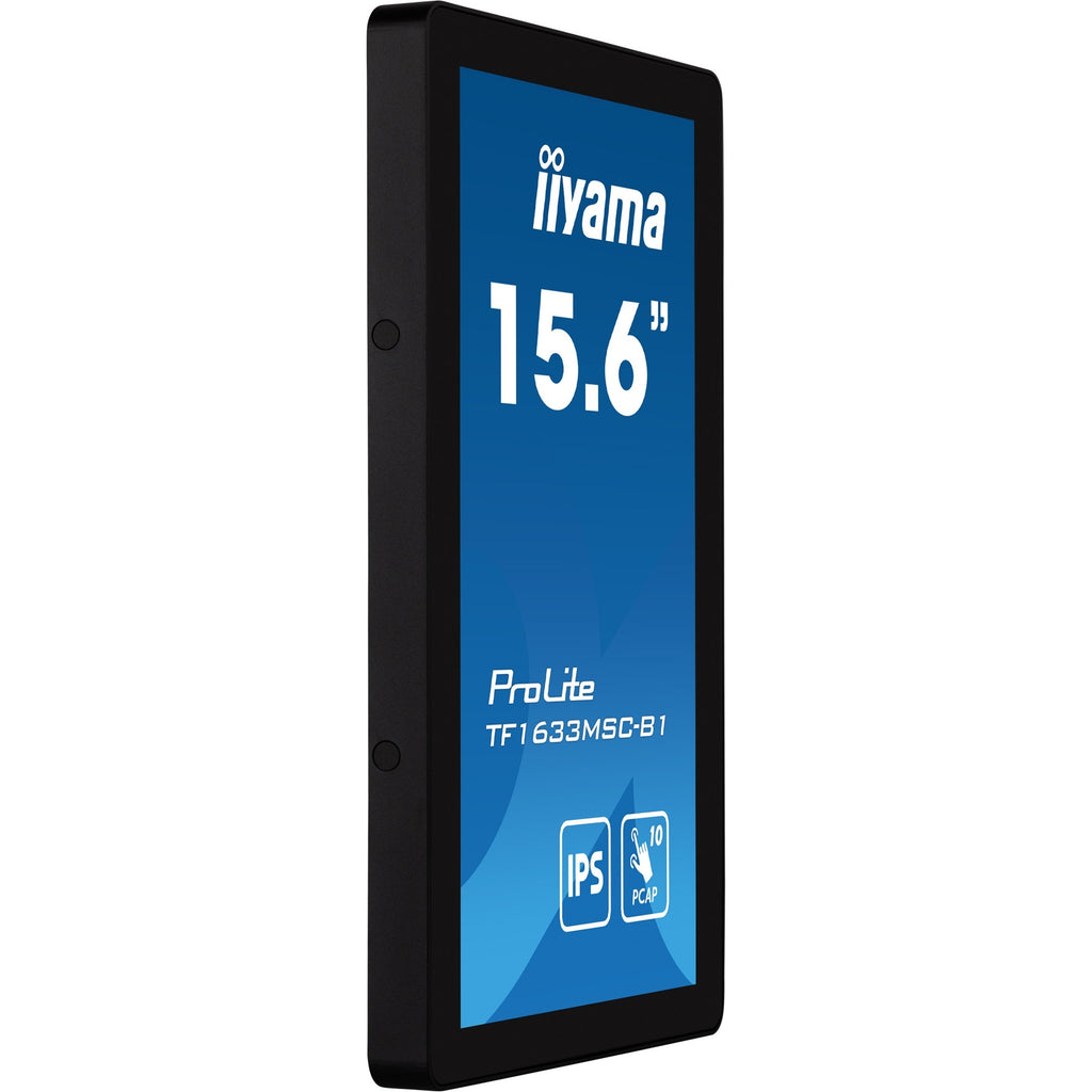 Iiyama prolite tf1633msc-b1 15.6 touchscreen monitor (zwart, hdmi, displayport, 2x usb-a)
