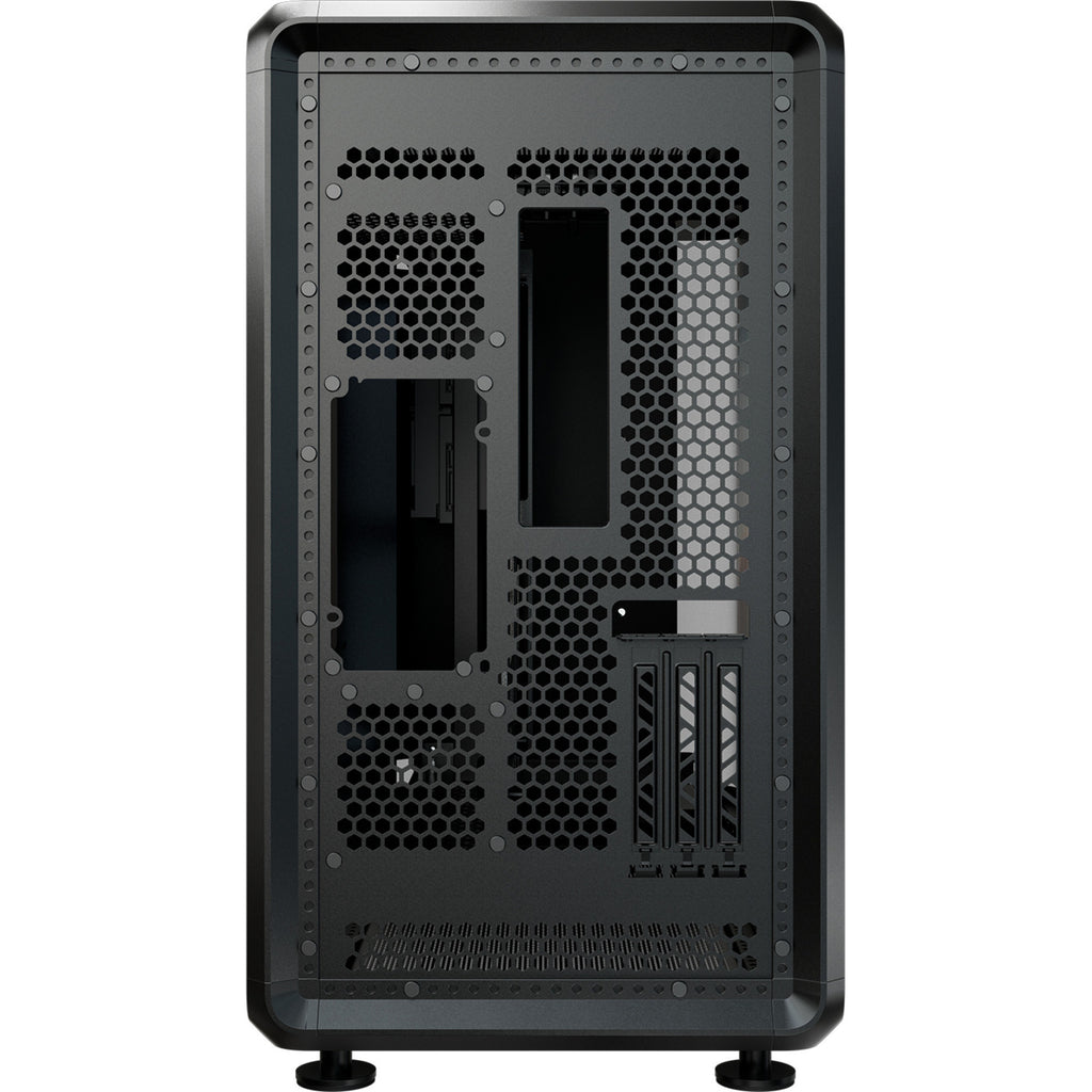 Cooler master masterframe 360 panorama showcase behuizing (zwart | 2x usb-a | 1x usb-c | rgb | tempered glass)
