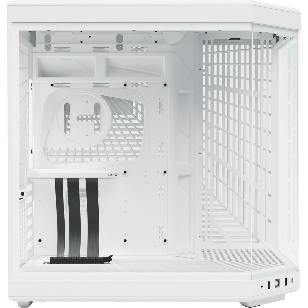 Hyte y70 midi tower behuizing (wit | 2x usb-a | 1x usb-c | tempered glass)