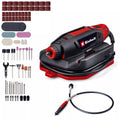 Einhell tc-mt 150 e slijp- graveermachine graveermachines (rood zwart, incl. 117-delige accessoireset in praktische opbergdoos)