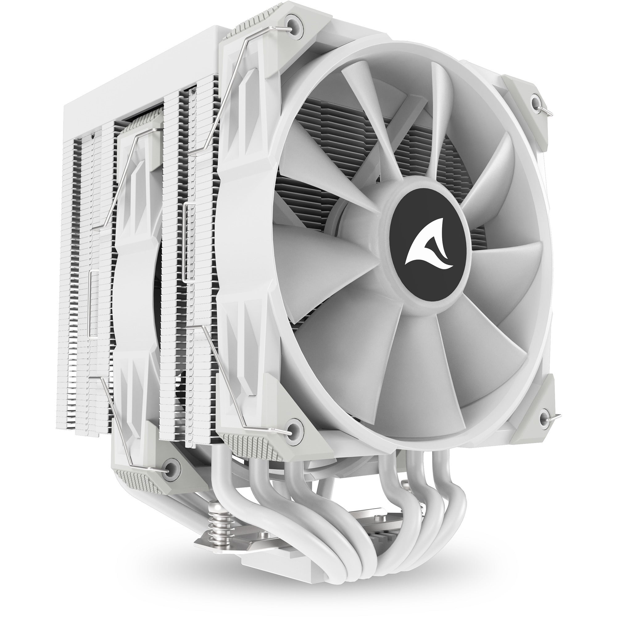 Sharkoon a60 rgb cpu-koeler (wit, 4-pins pwm fan-connector)