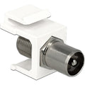 Delock keystone module iec male > f female adapter (wit)