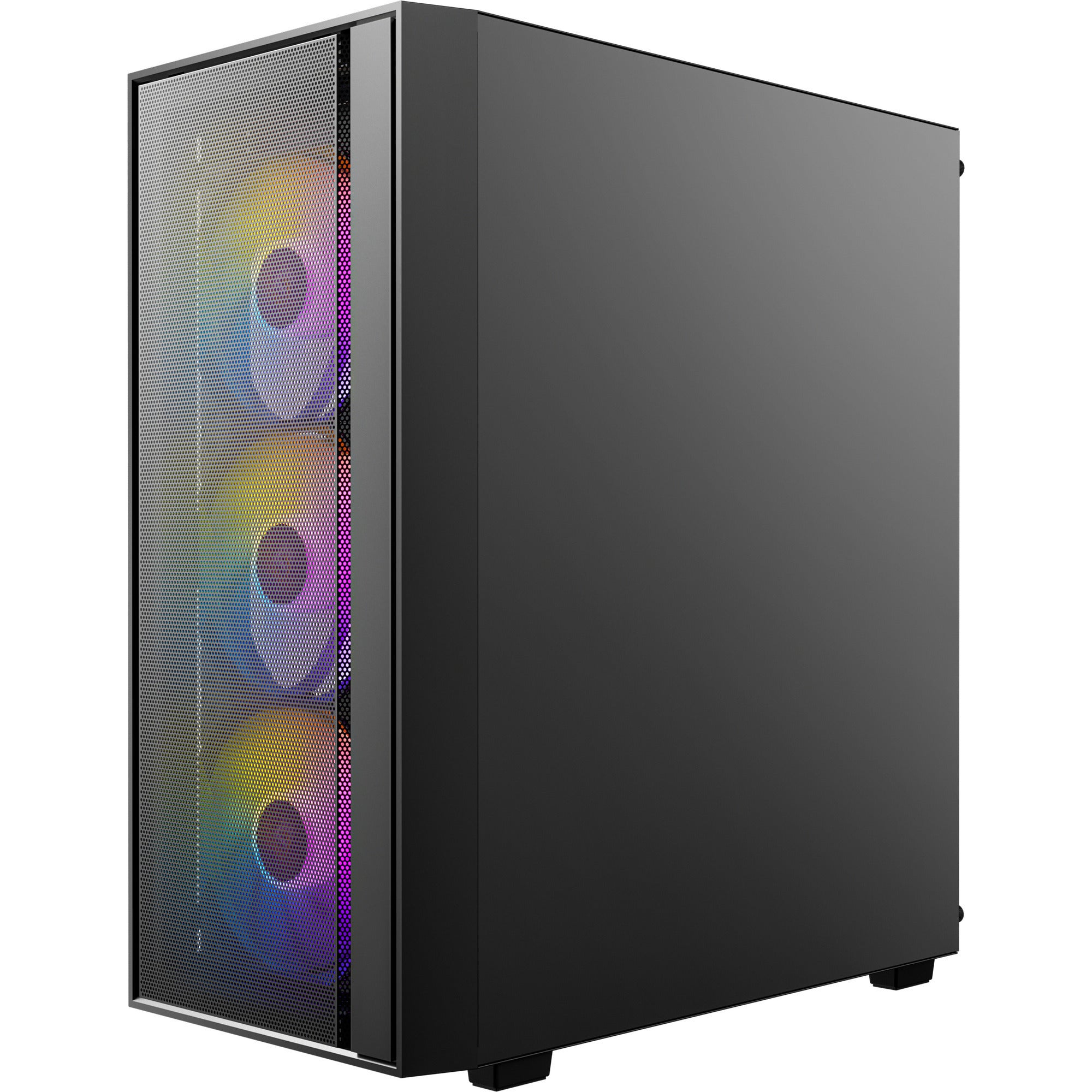 Antec ax65 argb midi tower behuizing (zwart | 3x usb-a | tempered glass)
