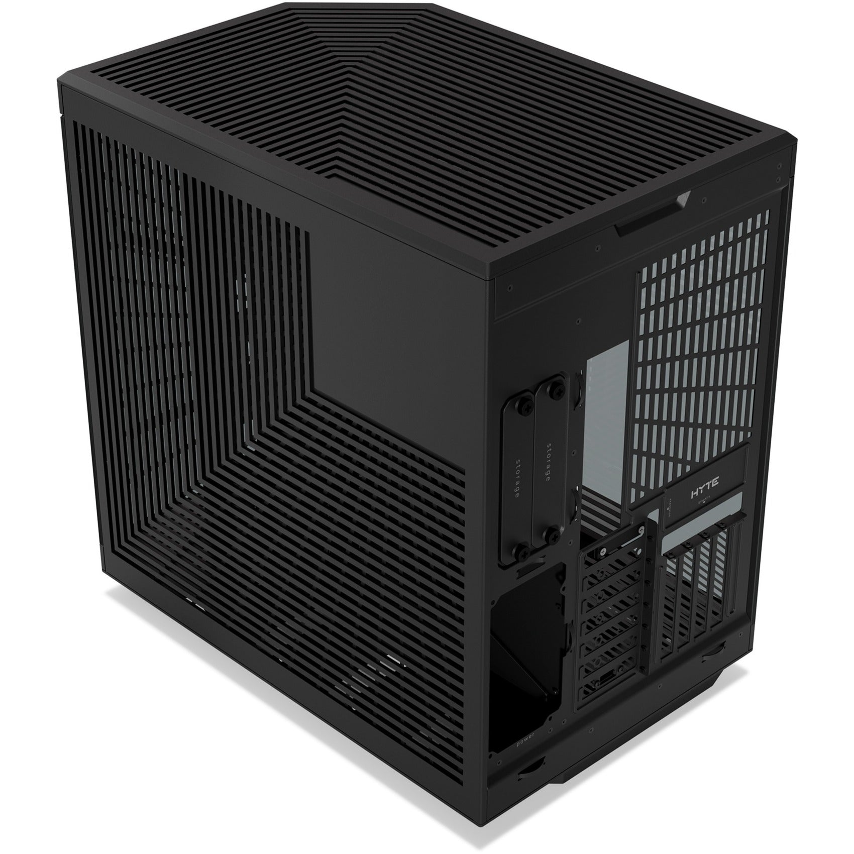 Hyte y70 touch infinite midi tower behuizing (zwart | 2x usb-a | 1x usb-c | tempered glass)