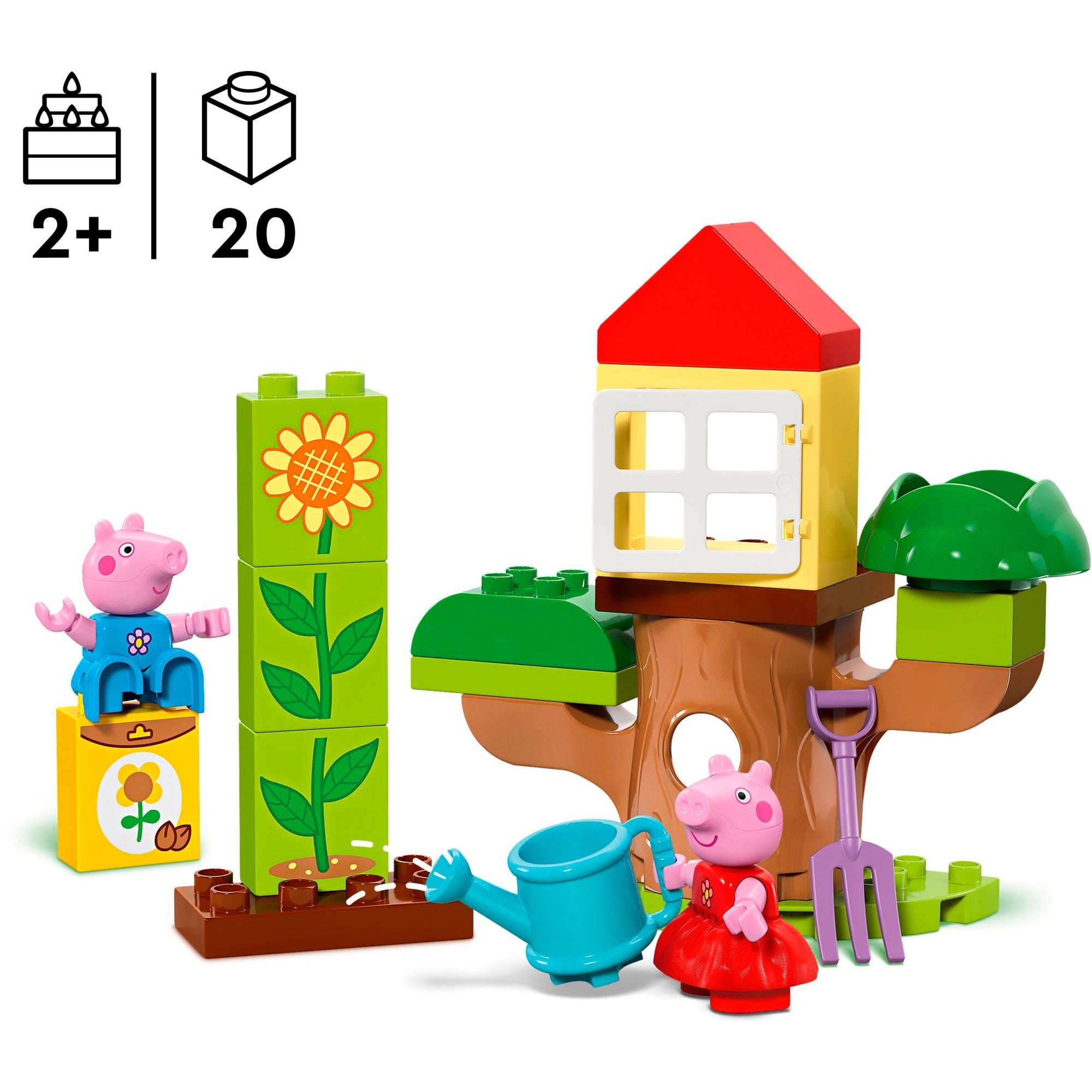 Lego duplo - peppa big tuin en boomhut constructiespeelgoed (10431)