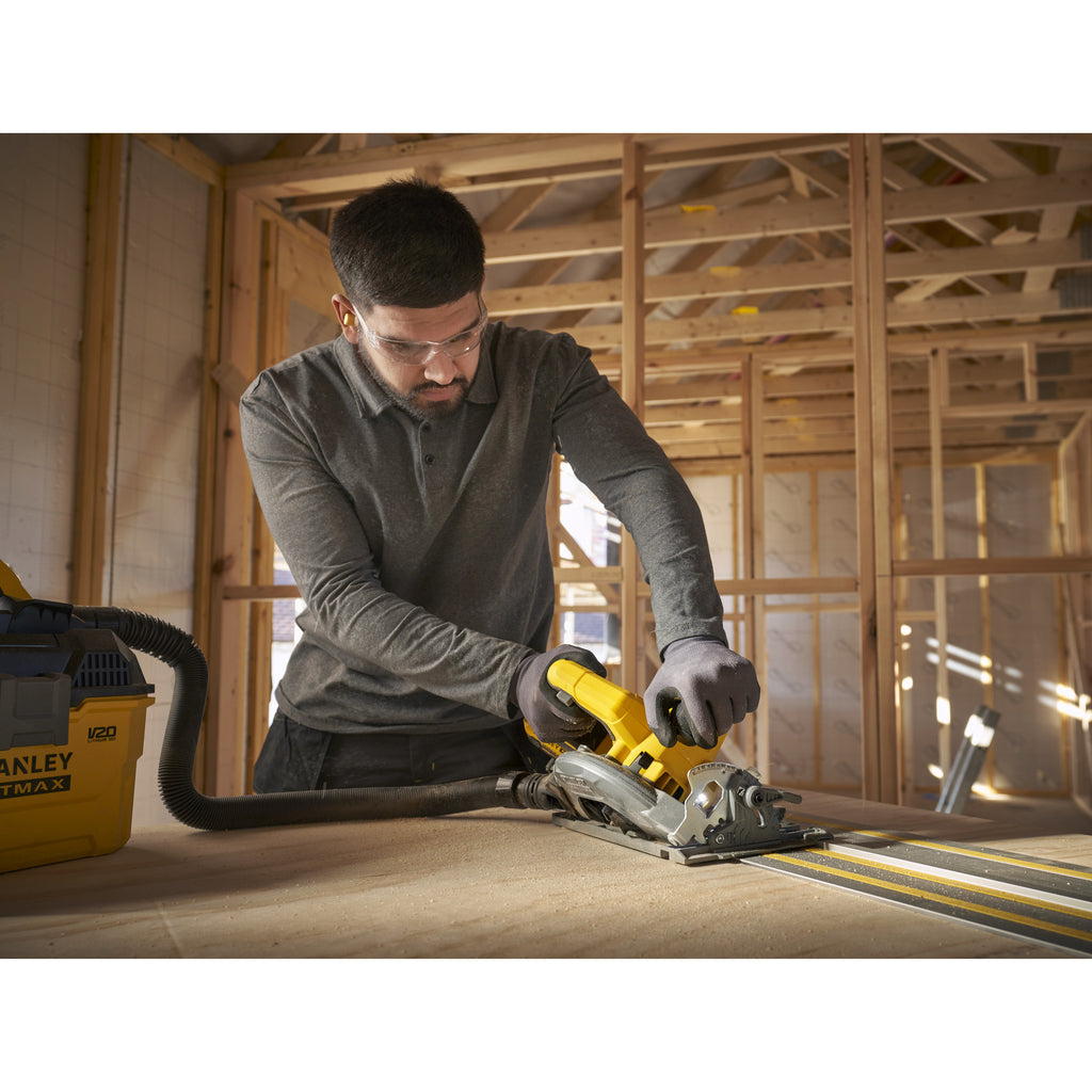 Stanley fatmax v20 18v cirkelzaag 190mm handcirkelzaag (zwart geel, accu en oplader inbegrepen, met koffer)