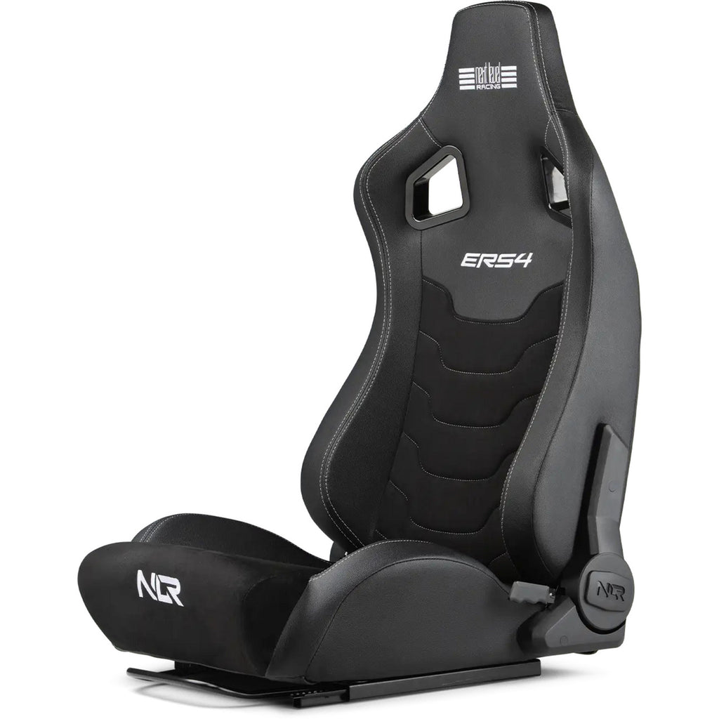 Next level racing ers4 elite reclining seat - pu leder suède edition gamestoel (zwart)