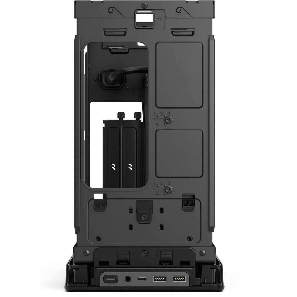 Fractal design era 2 charcoal mini tower behuizing (donkergrijs | 2x usb-a | 1x usb-c)