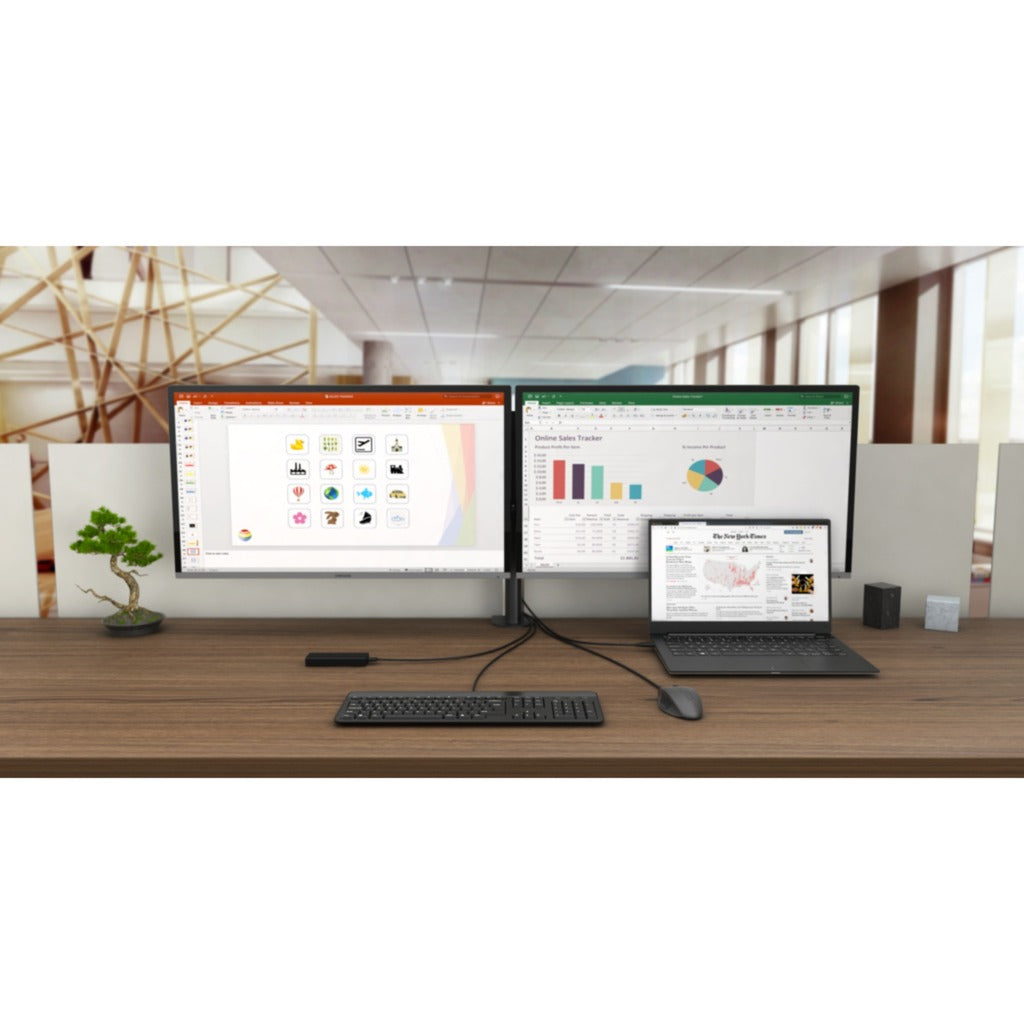 I-tec usb-c hdmi dp docking station with power delivery 65w + universal charger 77 w (zwart)