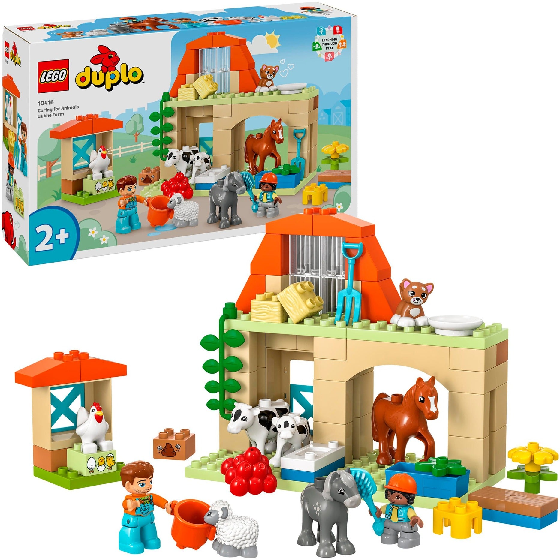 Lego duplo dieren verzorgen op de boerderij - 10416