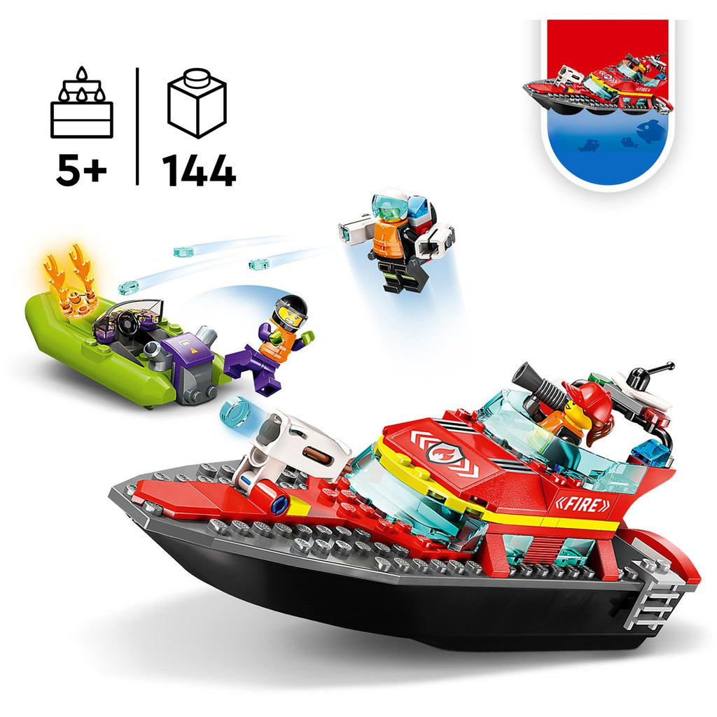 Lego City 60373 Rettungsbootbrand