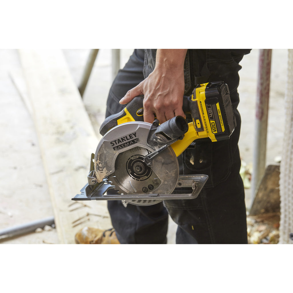 Stanley fatmax v20 18v handcirkelzaag (zwart geel, accu en oplader niet inbegrepen)