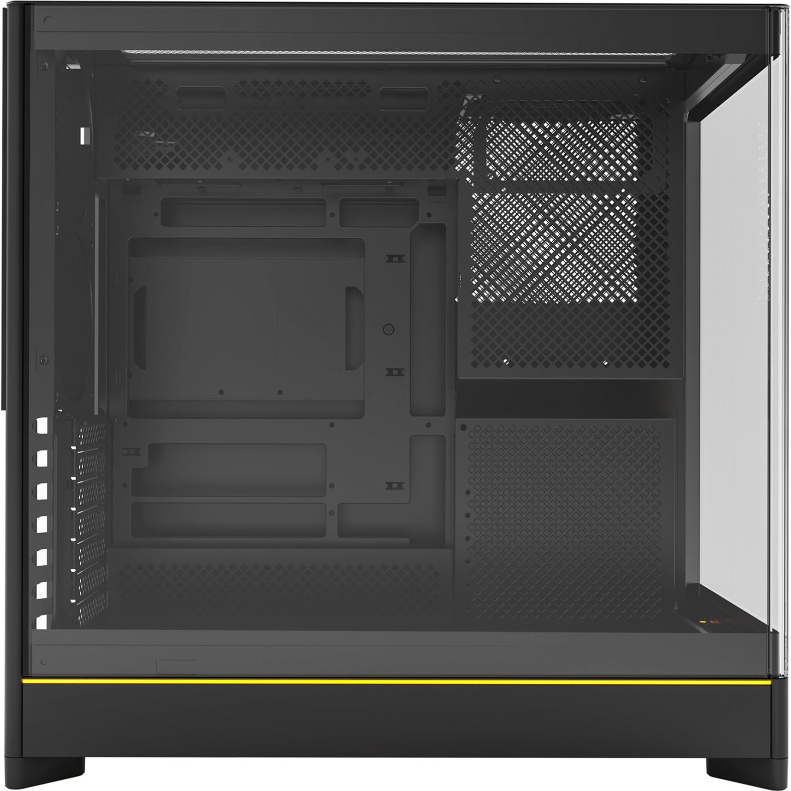Montech hs02 midi tower behuizing (zwart | 2x usb-a | 1x usb-c | rgb | tempered glass)