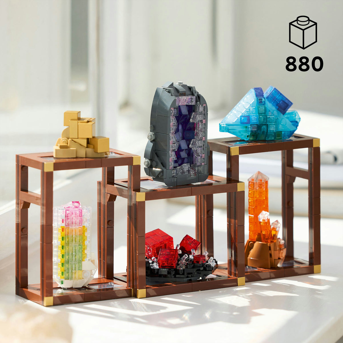 Lego ideas mineralenverzameling, bouwpakket voor volwassenen 21362