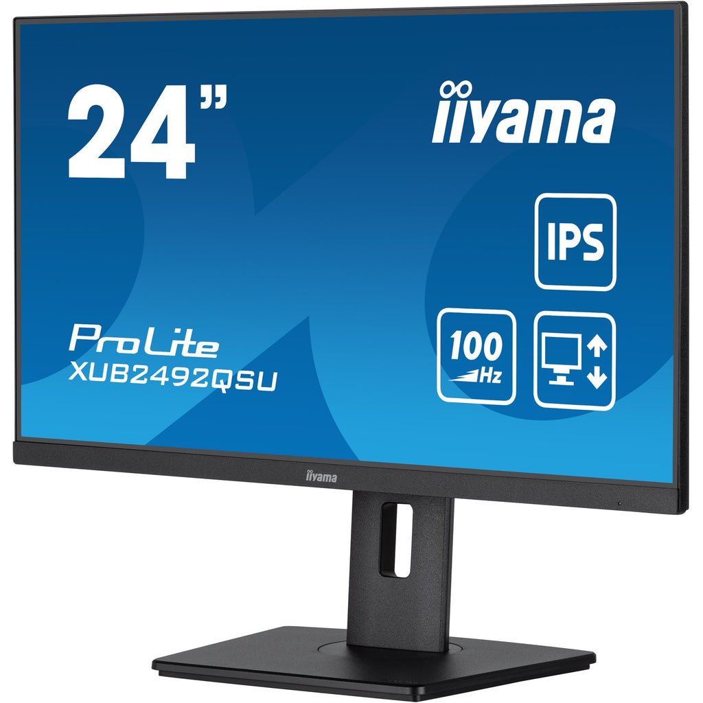 Iiyama prolite xub2492qsu-b1 23.8 monitor (zwart (mat), hdmi, displayport, 3x usb-a, usb-c)