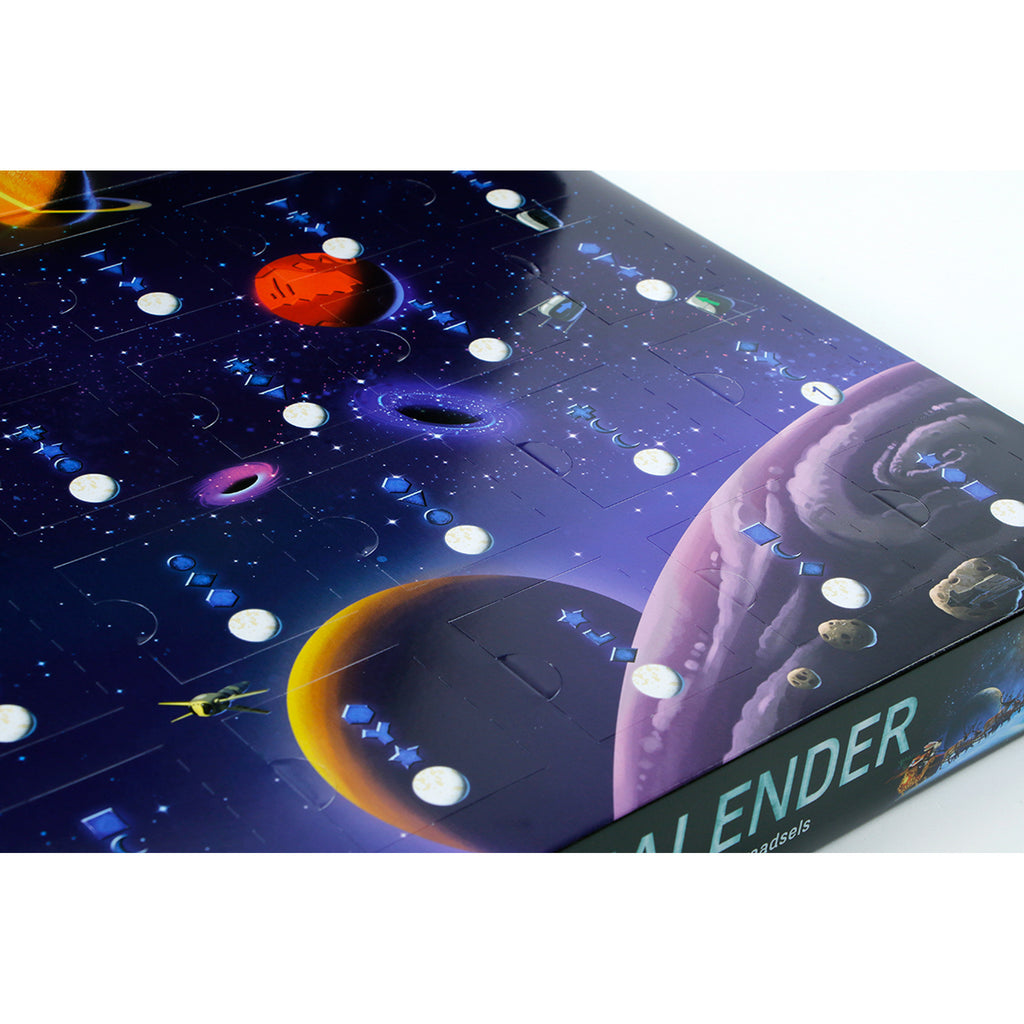 999Games 999 Games Exit Adventskalender: Das intergalaktische Rennen Brettspiel (Niederländisch, 1 Spieler, 24 Tage, ab 10 Jahren)