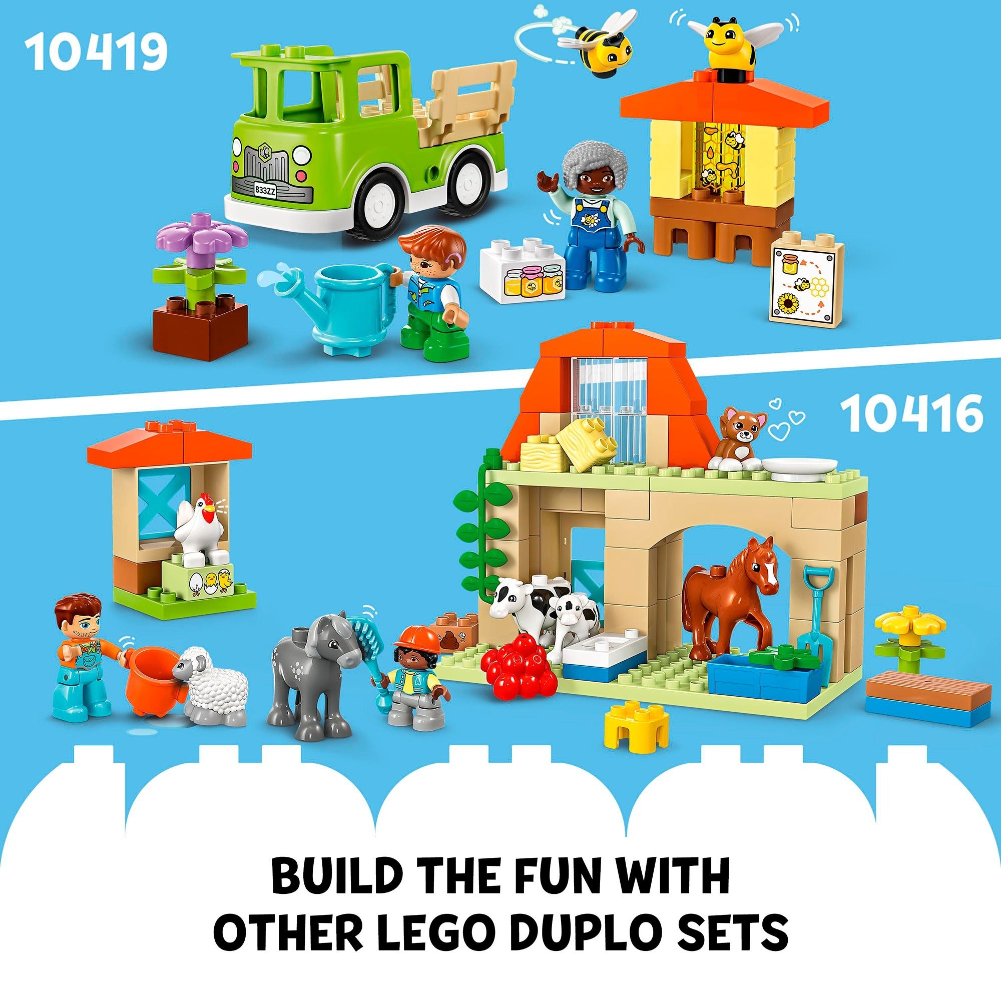 Lego duplo dieren verzorgen op de boerderij - 10416