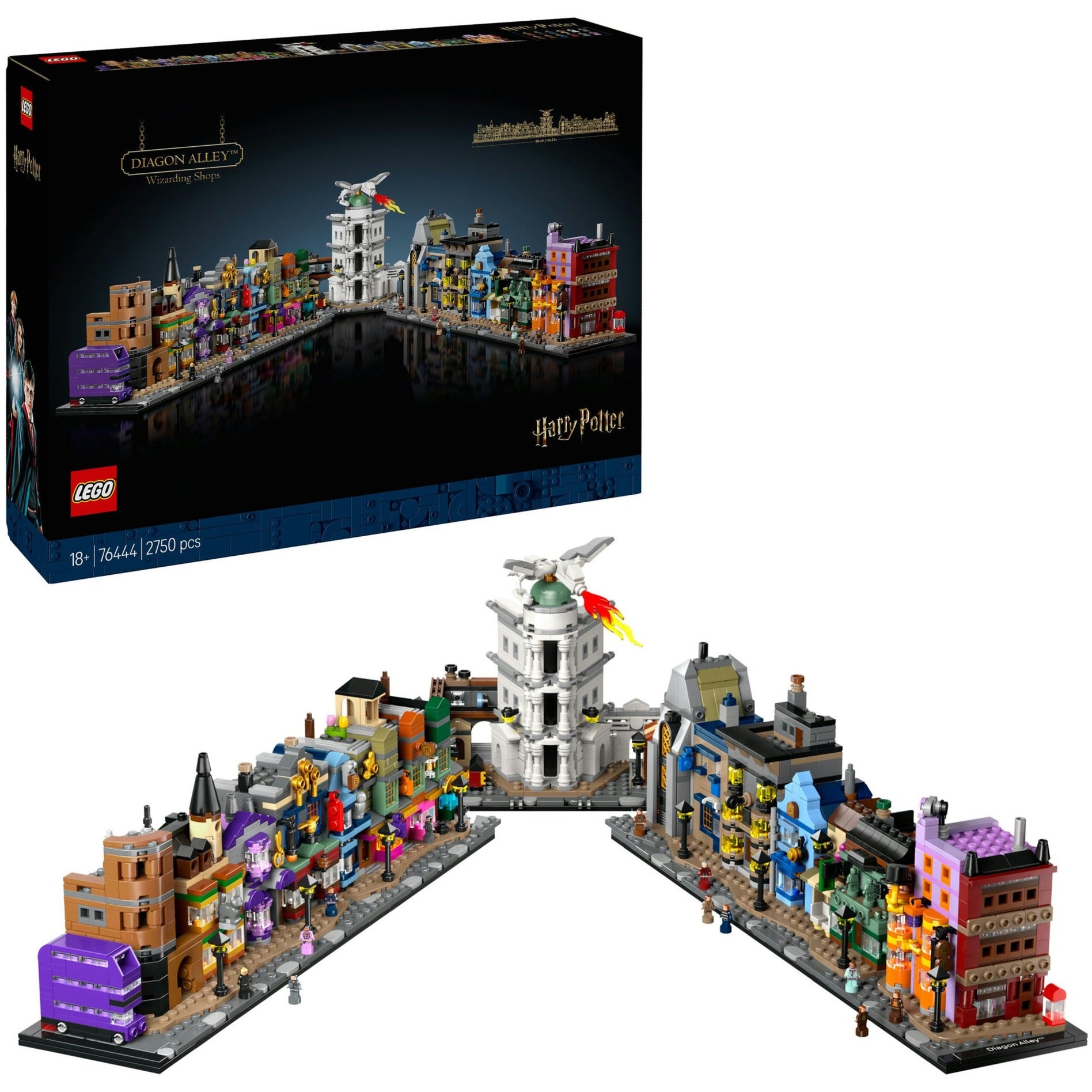 Lego harry potter - de wegisweg tovenaarswinkels constructiespeelgoed (76444)