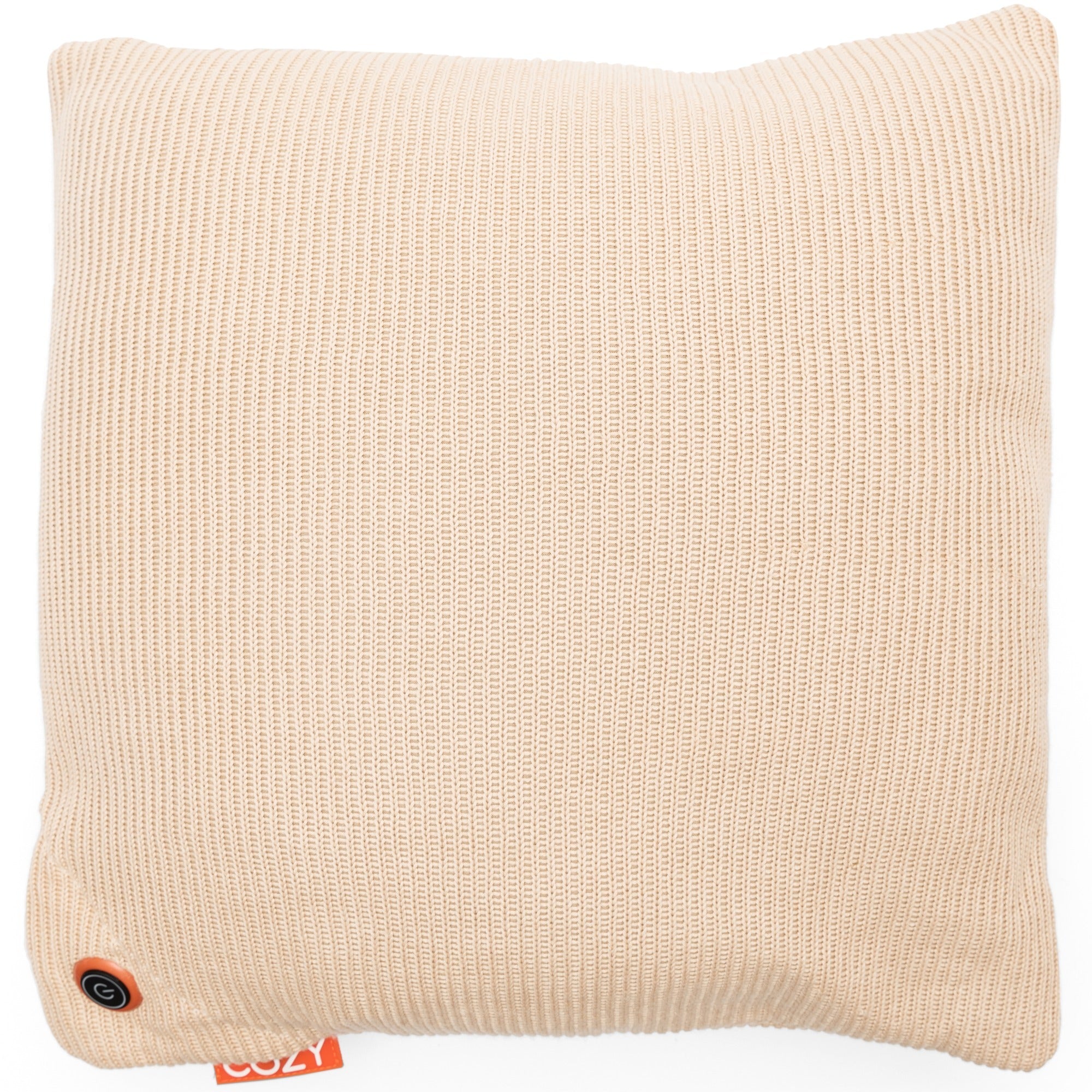 Cozy una knitted 45 x 45 cm draadloos warmtekussen (lichtbeige, powerbank 5000 mah)