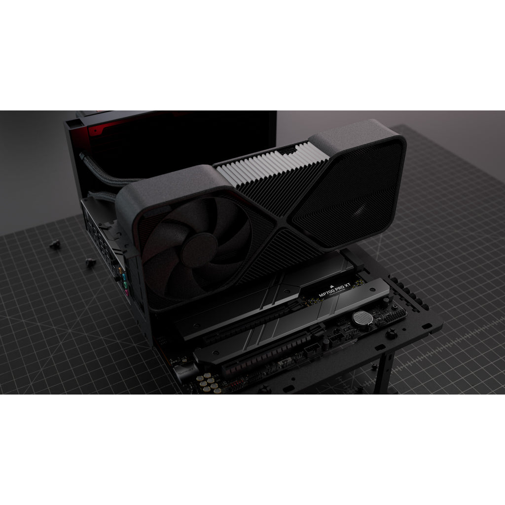 Corsair mp700 pro xt 4 tb ssd (zwart, pcie gen5 x4 nvme 2.0, m.2 2280, 3d tlc nand)
