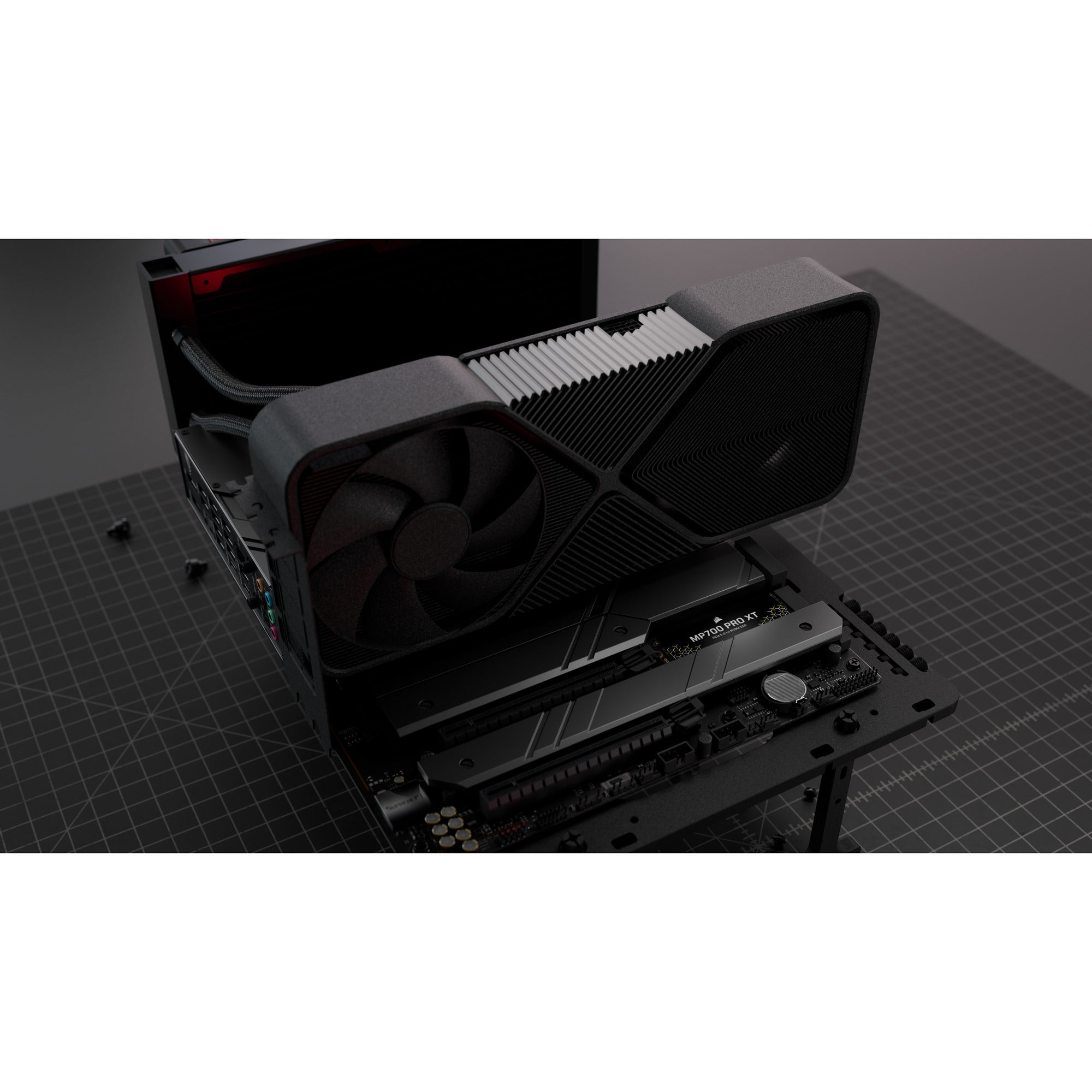 Corsair mp700 pro xt 4 tb ssd (zwart, pcie gen5 x4 nvme 2.0, m.2 2280, 3d tlc nand)