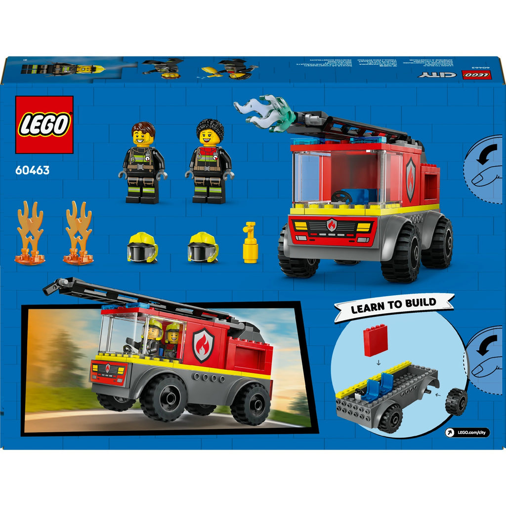 Lego city - brandweerauto constructiespeelgoed (60463 | ladderwagen)