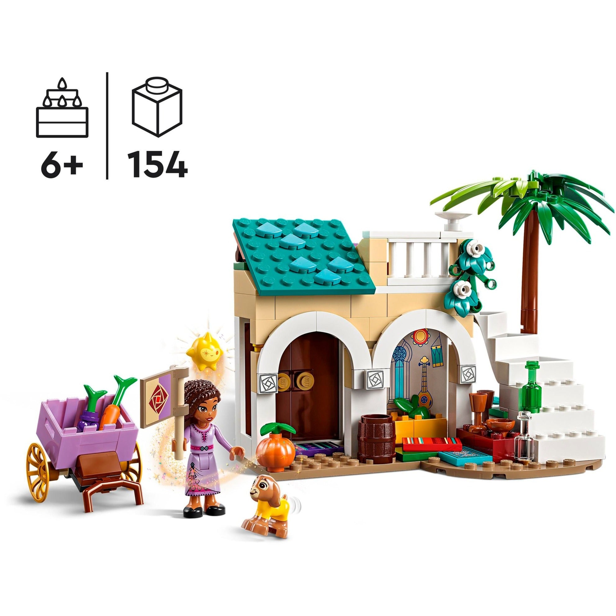 Lego disney - asha in de stad rosas constructiespeelgoed (43223)