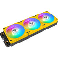 Thermaltake ct120 ex reverse argb sync pc cooling fan bumblebee (3-fan pack) case fans (geel, 3 stuks, 120 x 120 x 25 mm, pwm)