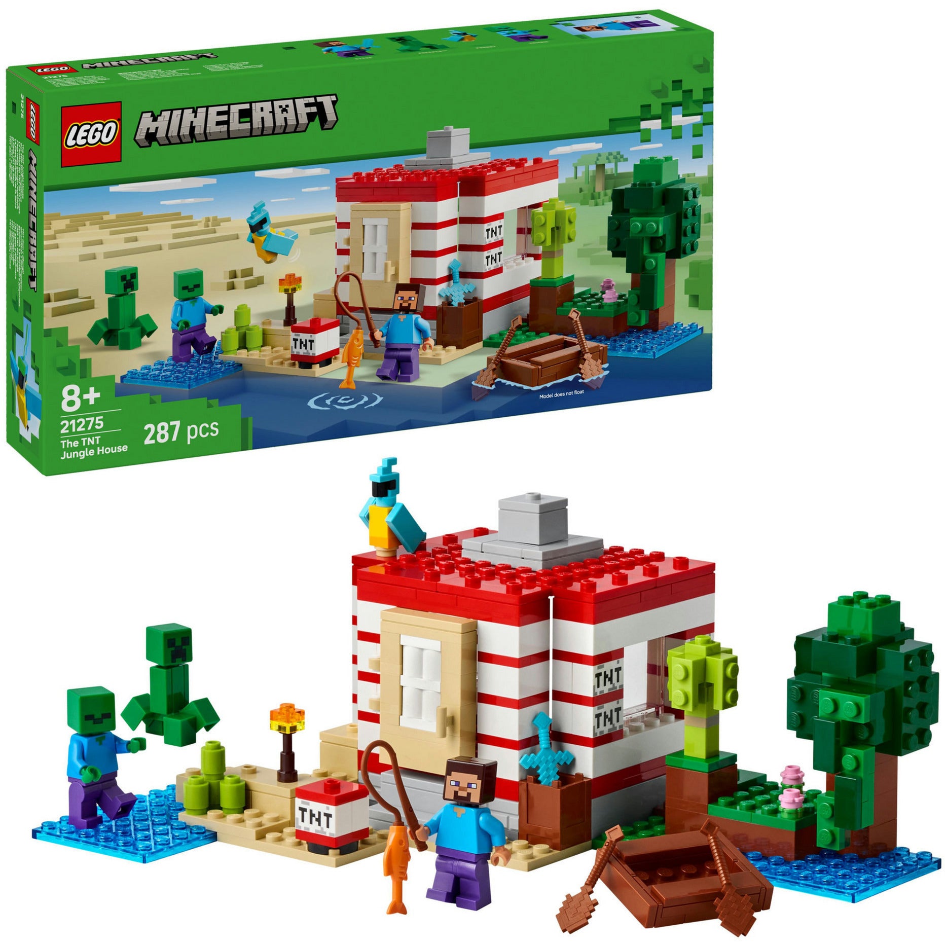 LEGO 21275 Minecraft Das TNT-Dschungelhaus