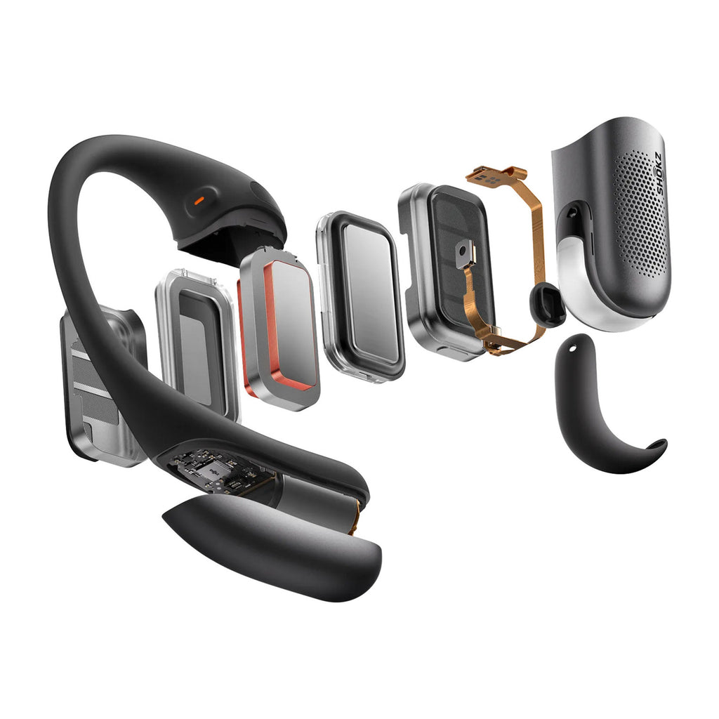 Shokz openfit pro anr open-ear tws hoofdtelefoon (zwart)