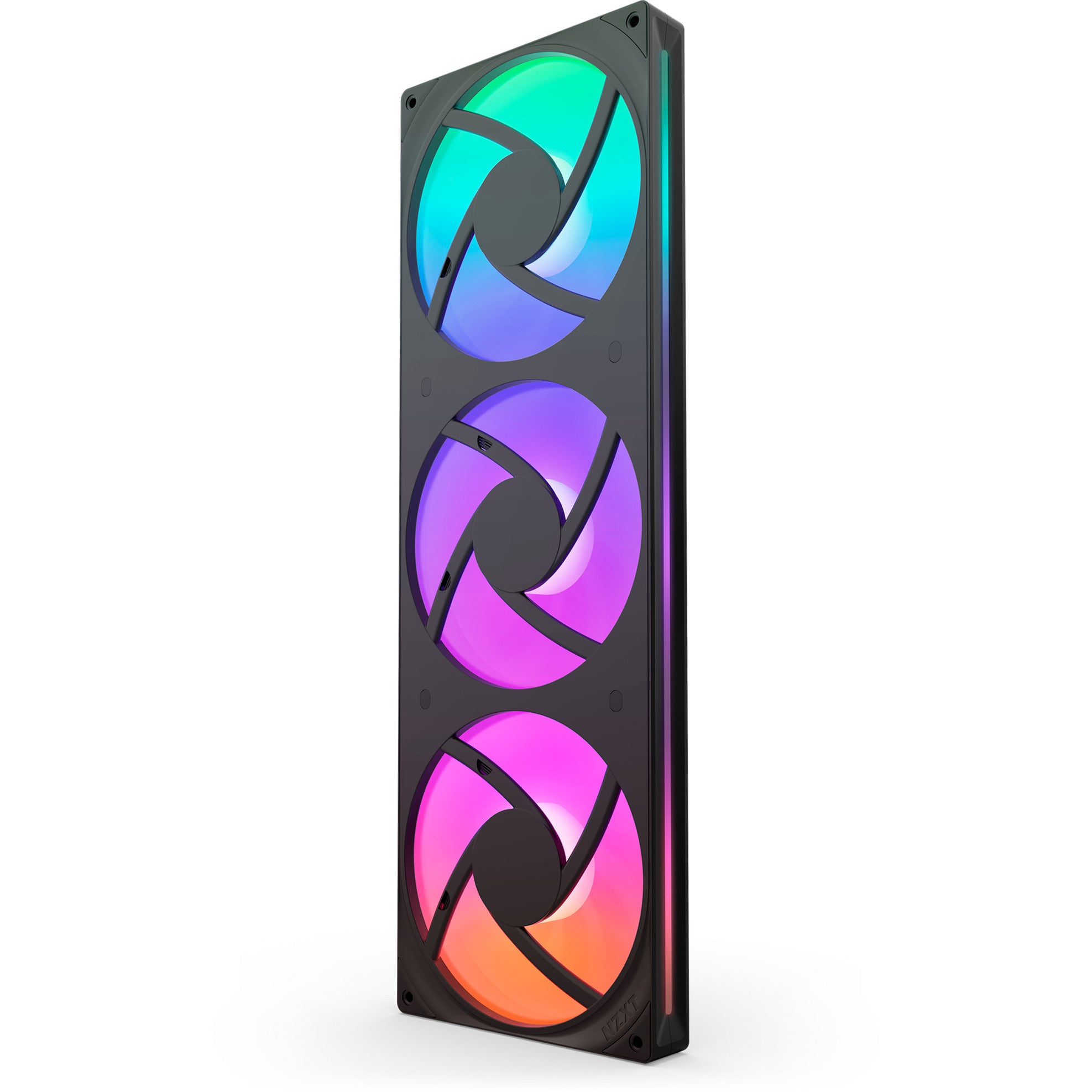 Nzxt f420 rgb core case fans (zwart, 3 stuks, 420 x 140 x 26 mm)