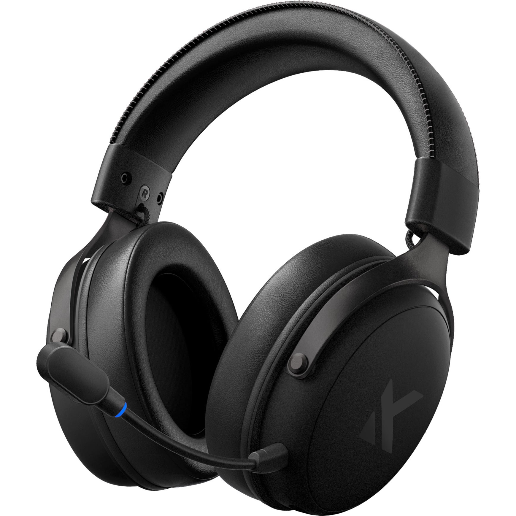Mchose v9 wireless over-ear gaming headset (zwart, pc laptop playstation switch smartphone, 2.4g bluetooth wired type-c)