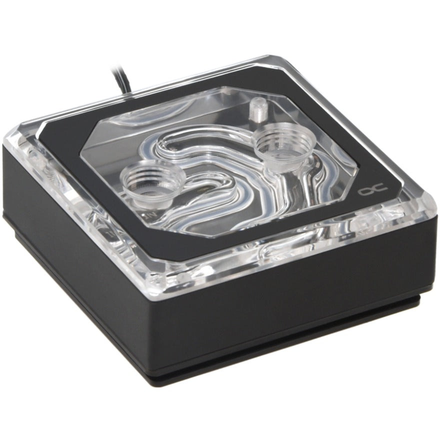 Alphacool eisblock xpx aurora edge acryl black cpu-koeler (transparant zwart)