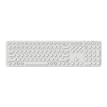 Keychron b5 pro-k8 toetsenbord (wit, us lay-out (qwerty), scissor switches, 100%, abs keycaps, 2.4 ghz bluetooth usb)