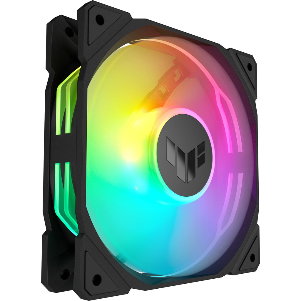 Asus tuf gaming tr120 argb reverse case fans (zwart transparant, 3 stuks, 120 x 120 x 28 mm)