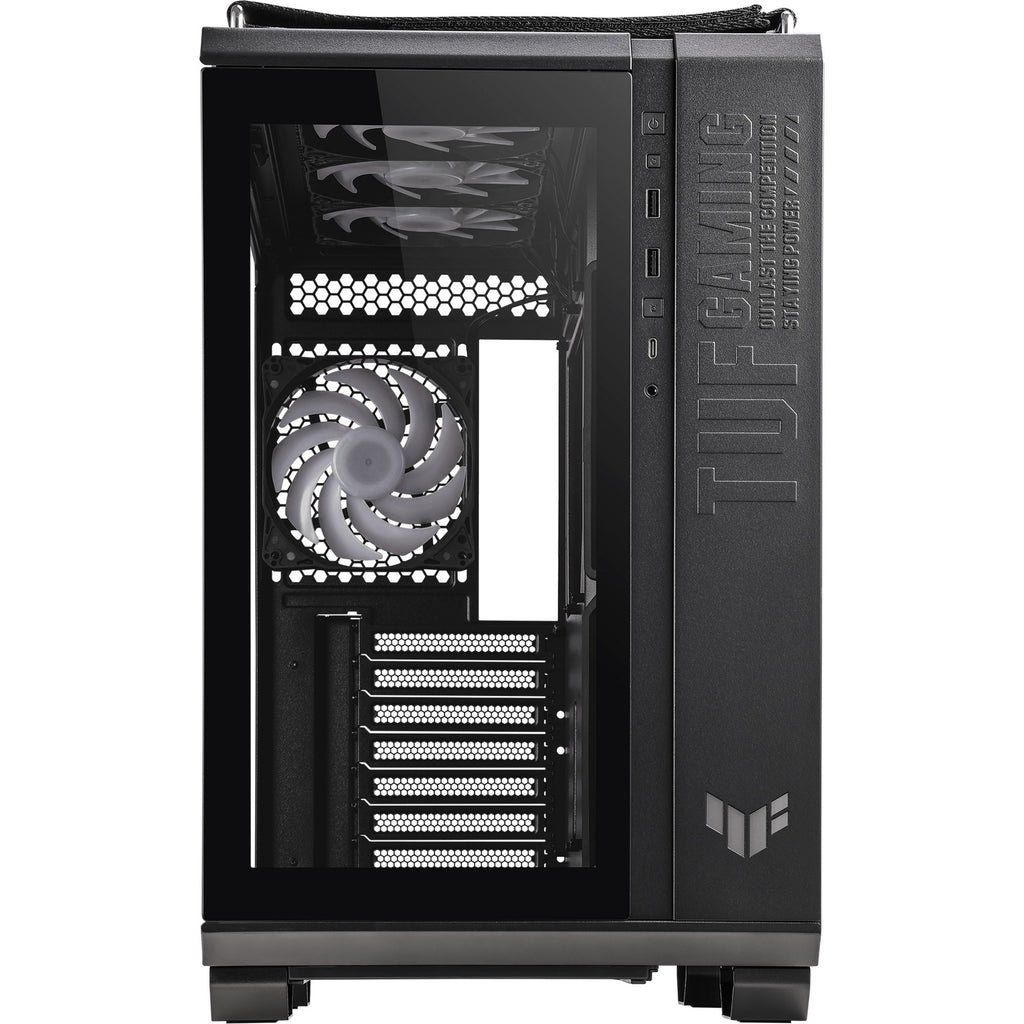 Asus tuf gaming gt502 plus midi tower behuizing (zwart | 2x usb-a | 1x usb-c | tempered glass)