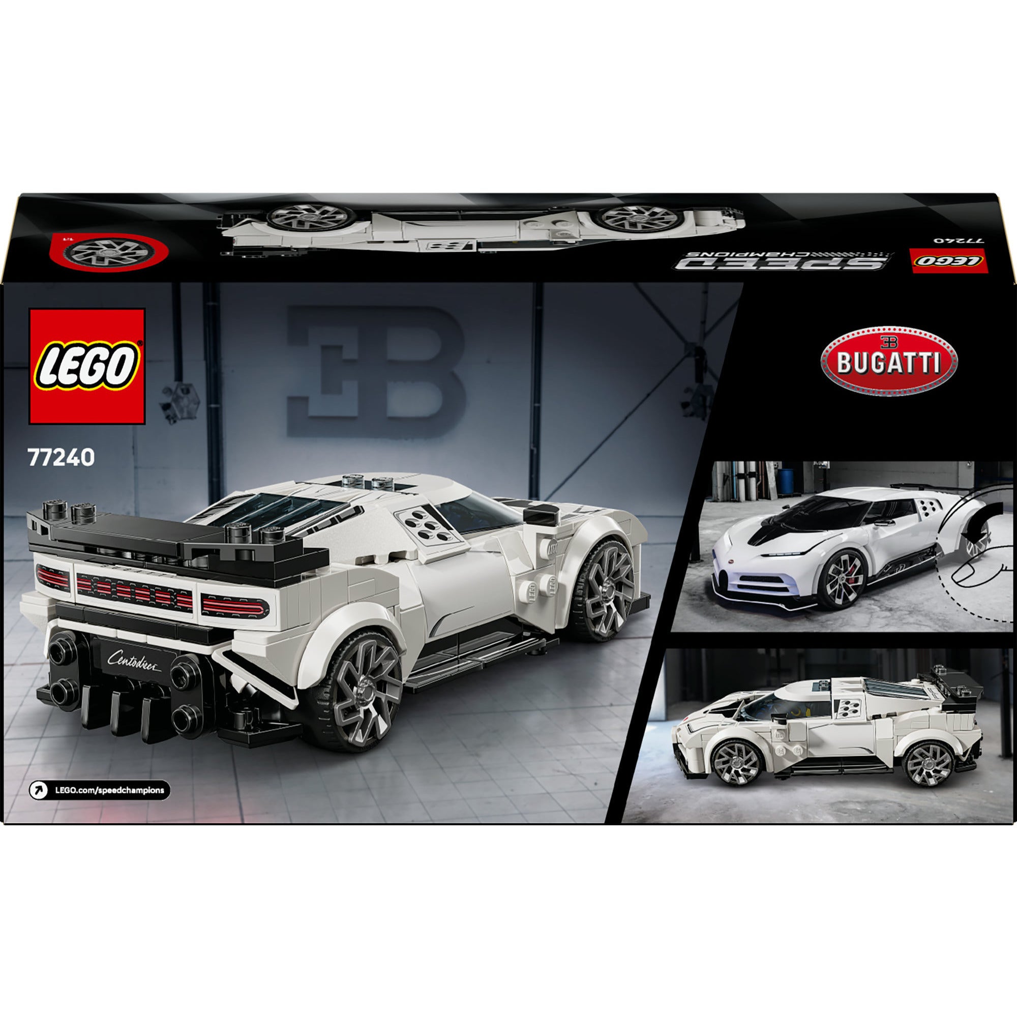 Lego speed champions 77240 bugatti centodieci hyper sportauto