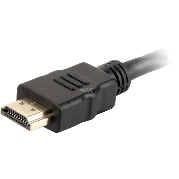 Sharkoon high speed hdmi kabel met ethernet (zwart, 10 meter, 4k, verguld)