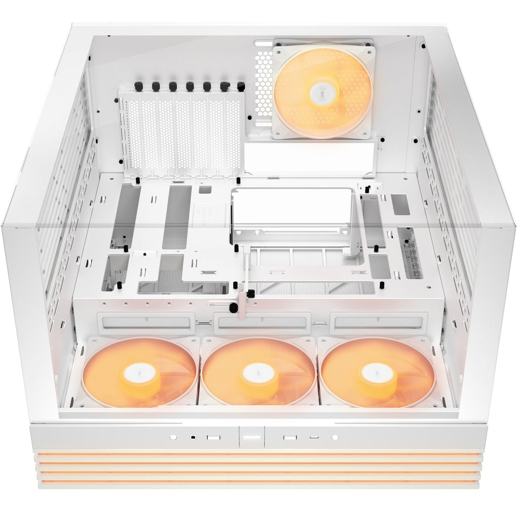 Be quiet! light base 600 lx midi tower behuizing (wit | 2x usb-a | 1x usb-c | rgb | tempered glass)