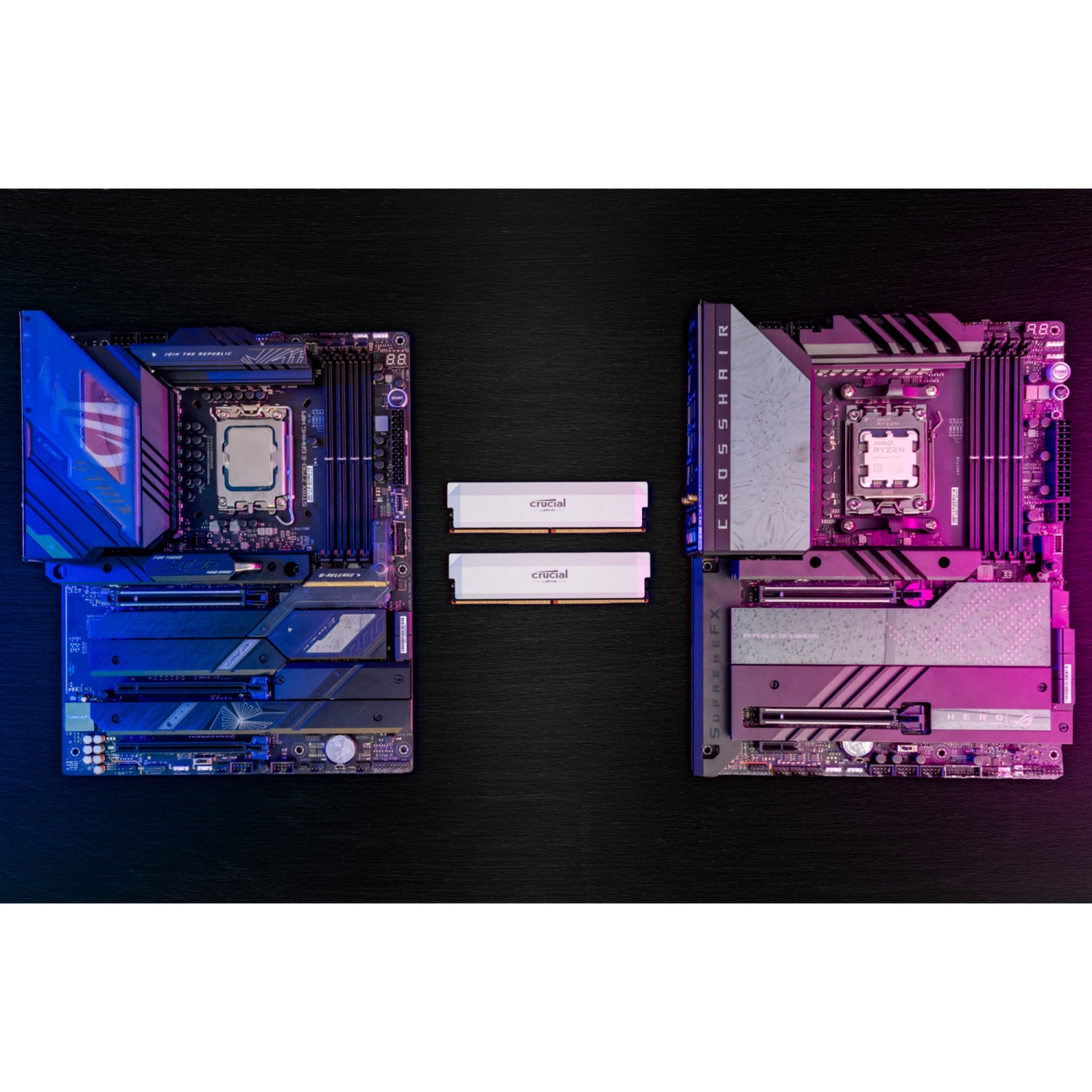 Crucial pro oc 32 gb ddr5-6000 (2x 16 gb) werkgeheugen (wit, cp2k16g60c36u5w, xmp 3.0, expo)