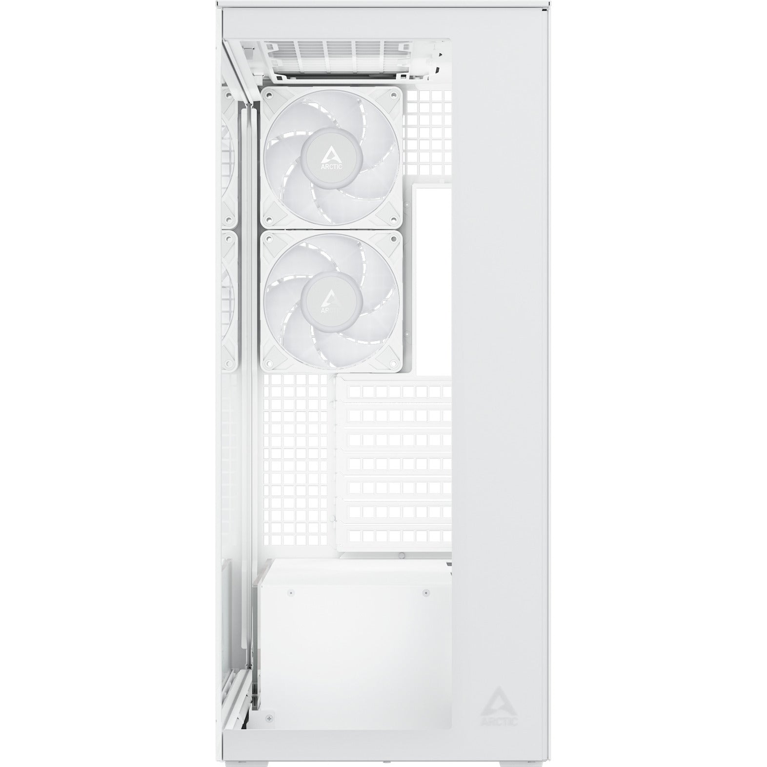 Arctic xtender vg midi tower behuizing (wit | 2x usb-a | 1x usb-c | rgb | tempered glass)