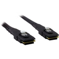 Inter-tech kabel sff 8087 > sff 8087, 0,75m (zwart)